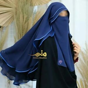 New 2 piece Farfalla niqab- color Blue Tosca